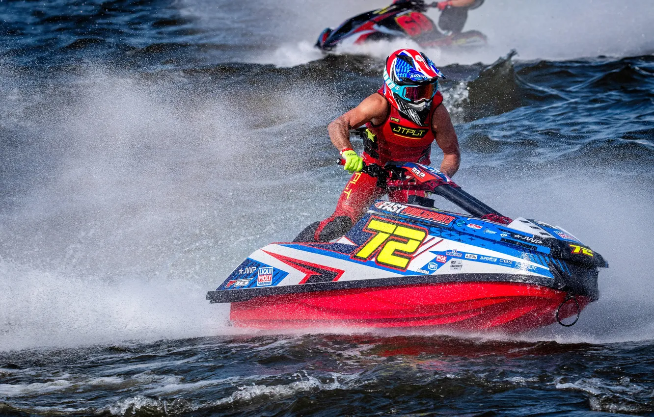Photo wallpaper speed, boats, races