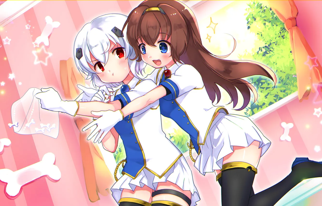 Photo wallpaper bone, package, girl, Azur Lane