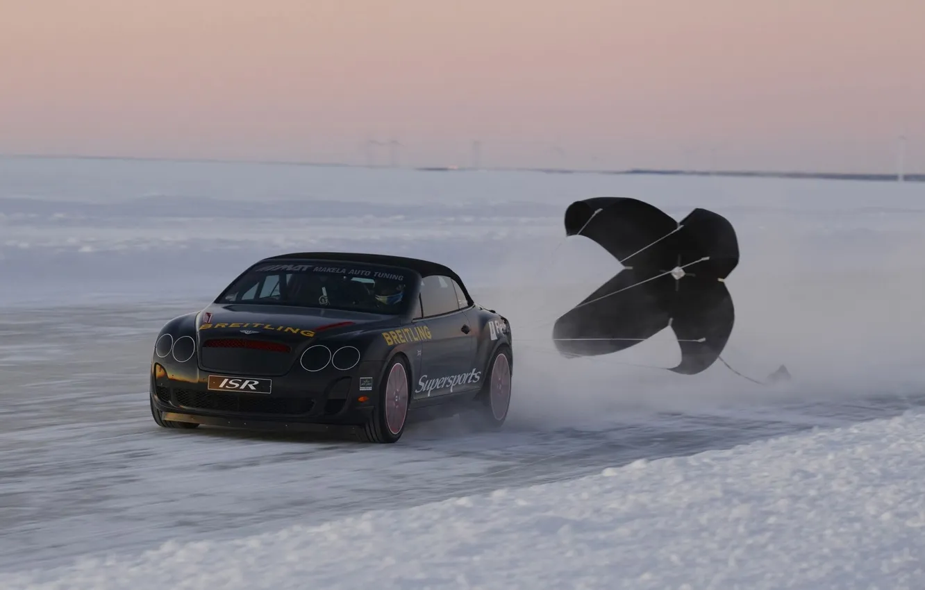 Photo wallpaper ice, winter, car, machine, snow, track, ice, road