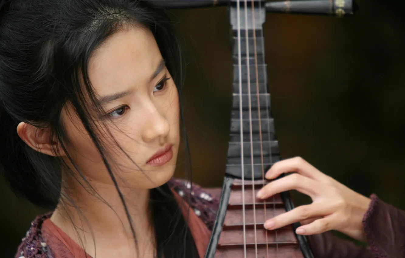 Photo wallpaper girl, Asian, The forbidden Kingdom, Liu Yifei, Gold Sparrow