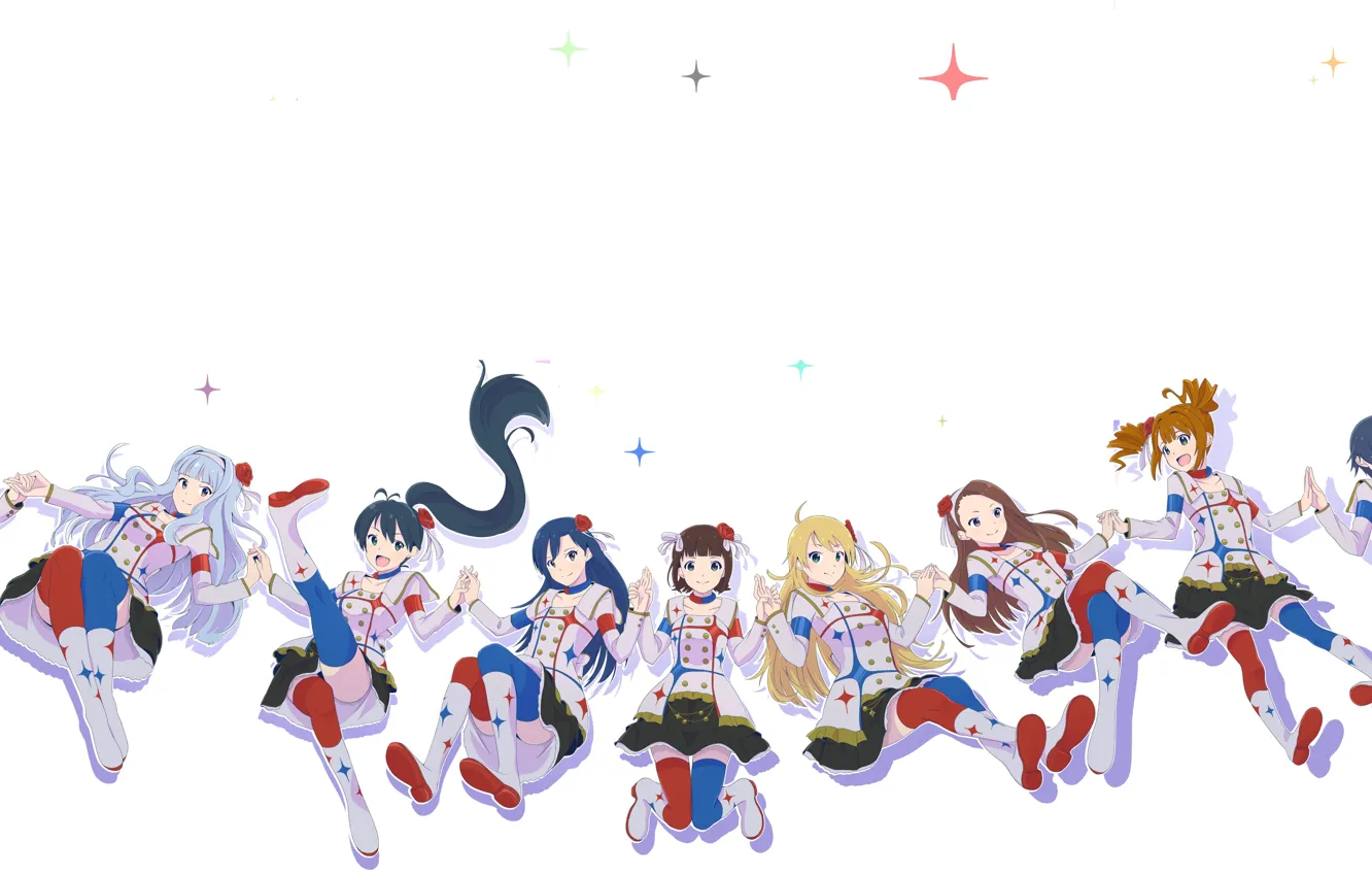 Photo wallpaper background, girls, form, IdolM@ster, The idolm @ ster
