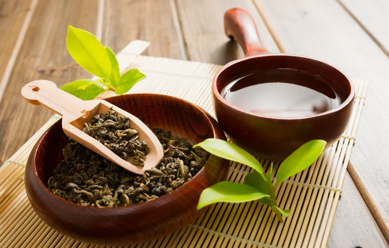 Photo wallpaper tea, spoon, welding, infusion