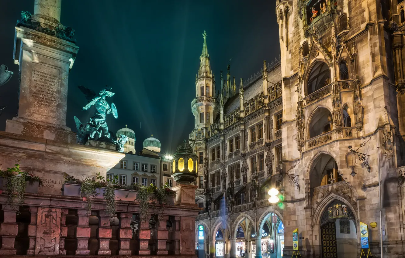 Photo wallpaper Germany, Munich, new town hall