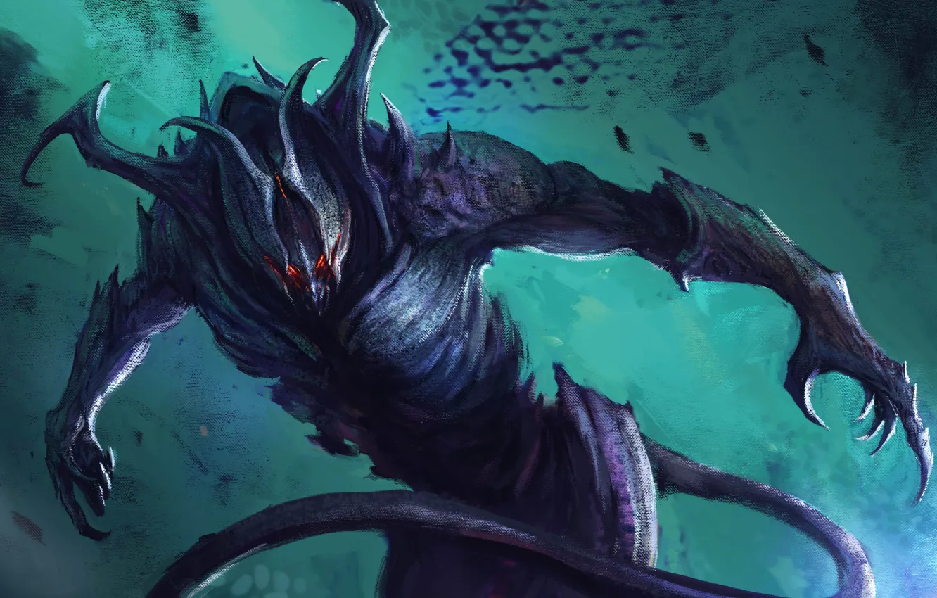 Photo wallpaper tail, monster, art