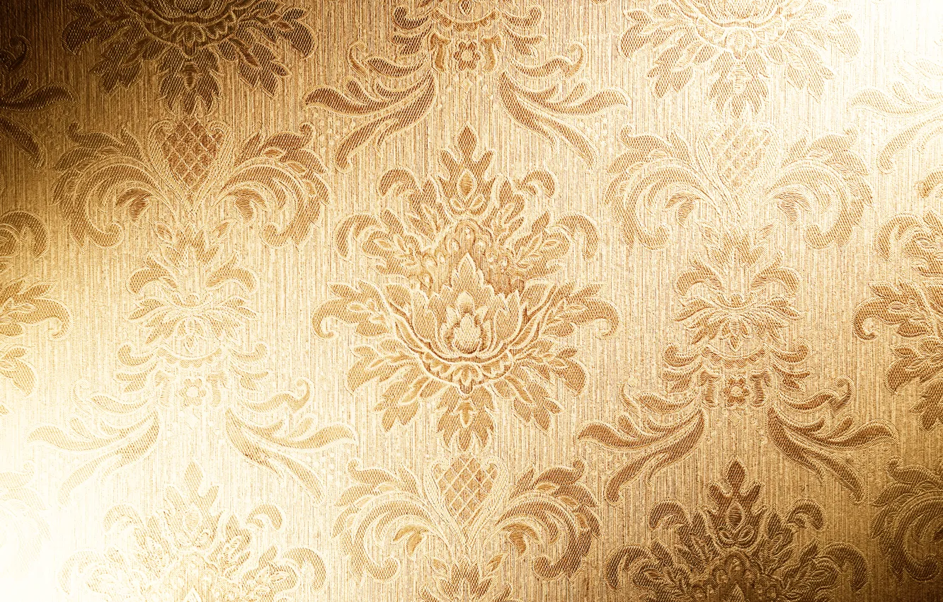 Photo wallpaper gold, Wallpaper, texture, fabric, vintage