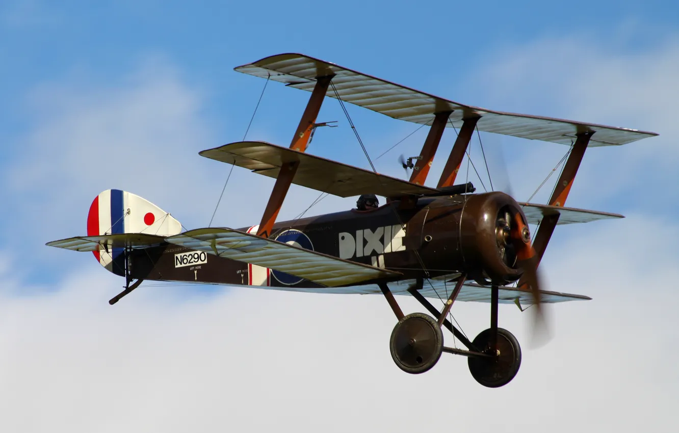 Photo wallpaper war, world, times, First, Sopwith Triplane, fighter-Triplane