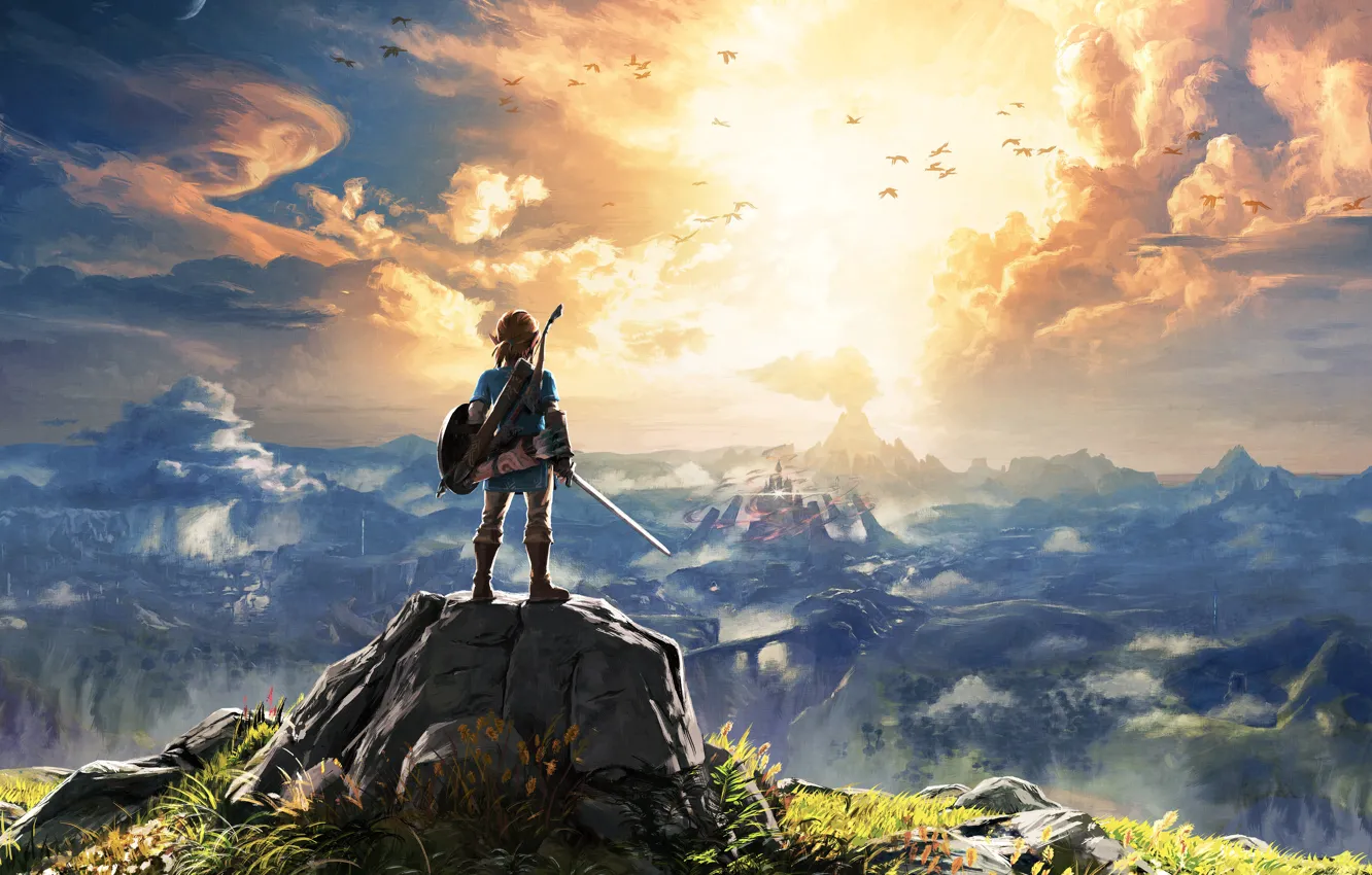 Photo wallpaper art, Nintendo, The Legend of Zelda, Switch, The Legend of Zelda: Breath of the Wild, …