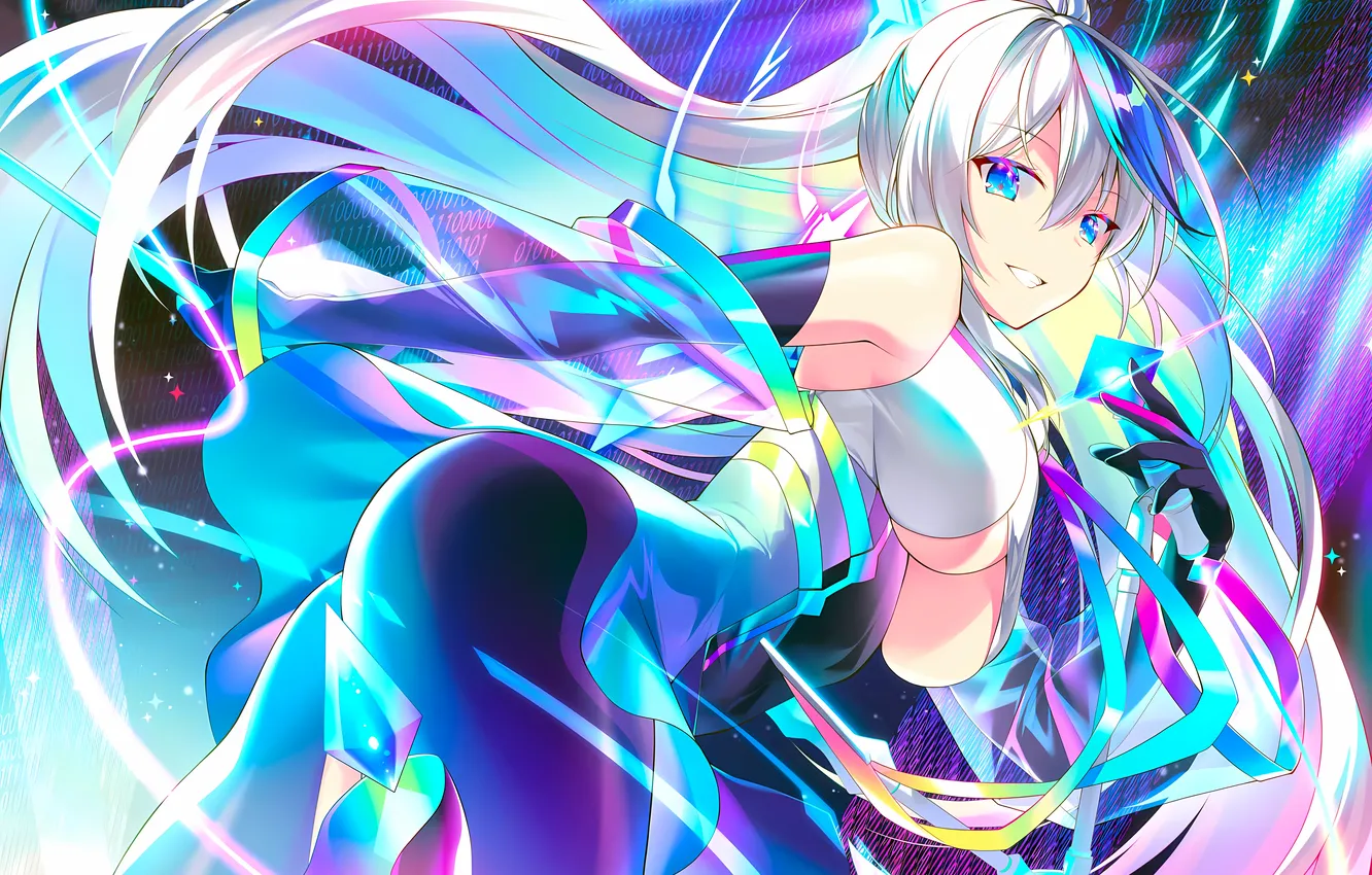 Photo wallpaper girl, sexy, cleavage, long hair, dress, boobs, sexy girl, anime