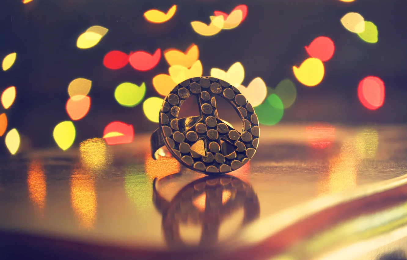 Photo wallpaper ring, decoration, peace