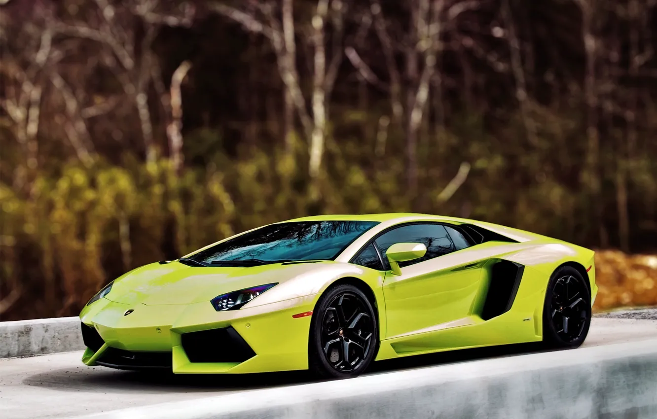 Photo wallpaper glare, supercar, lamborghini, salad, supercars, aventador lp700-4