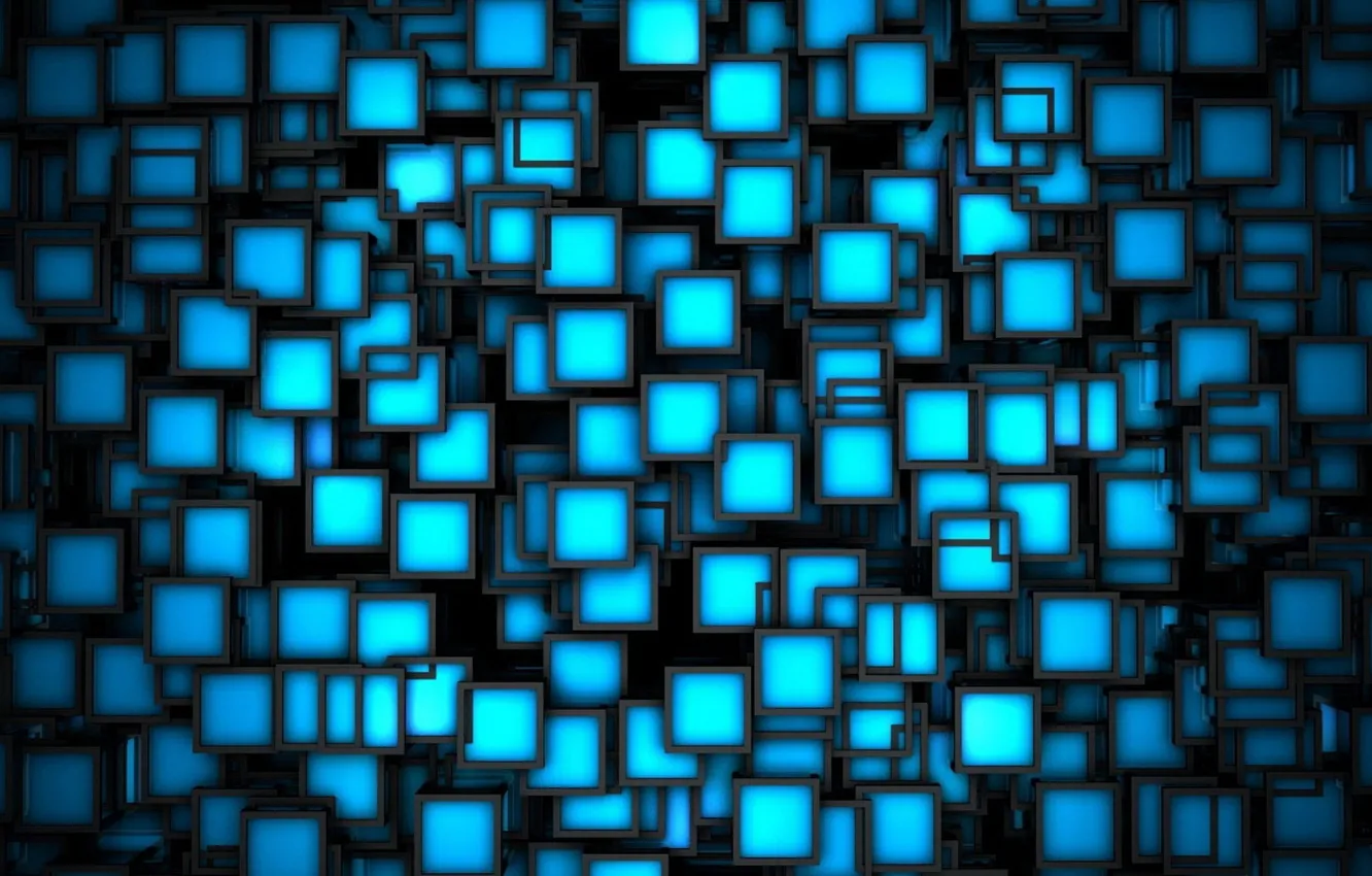 Photo wallpaper colors, blue, pattern, squares