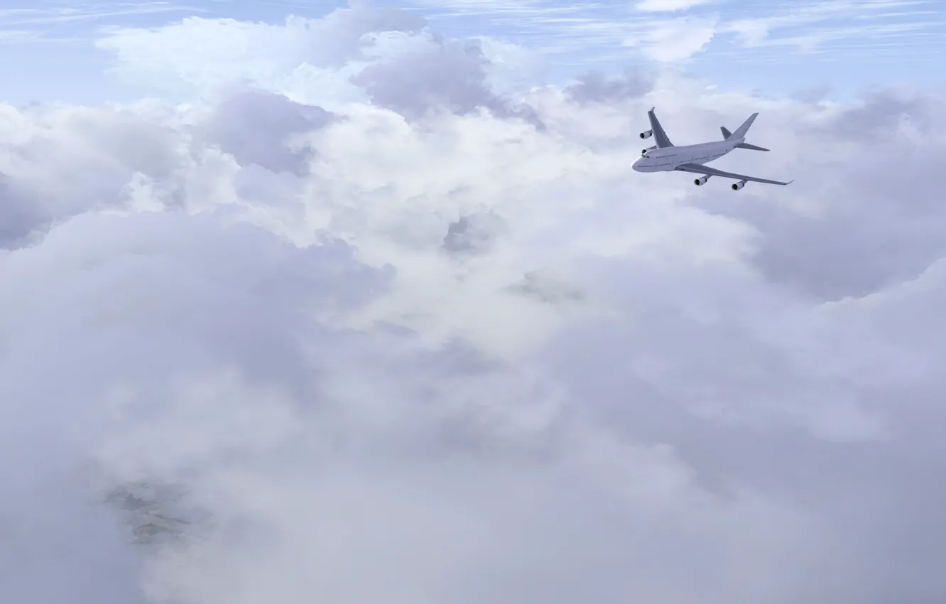 Photo wallpaper sky, airplane, aviation