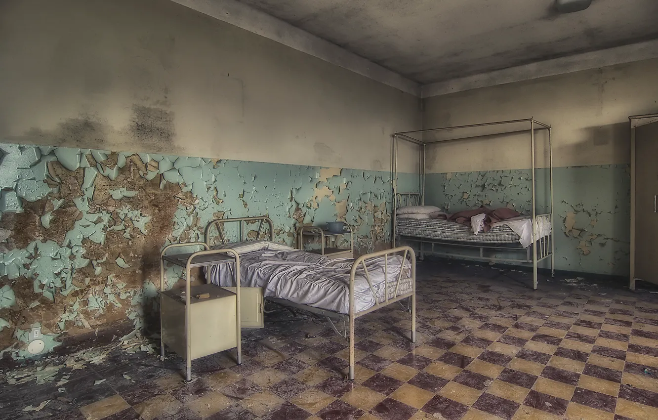 Photo wallpaper bed, hospital, chamber