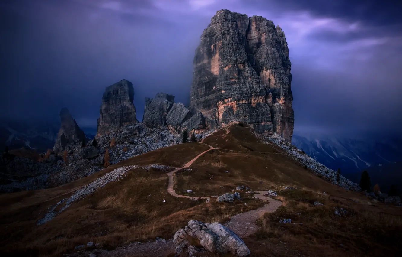 Photo wallpaper mountains, Italy, The Dolomites