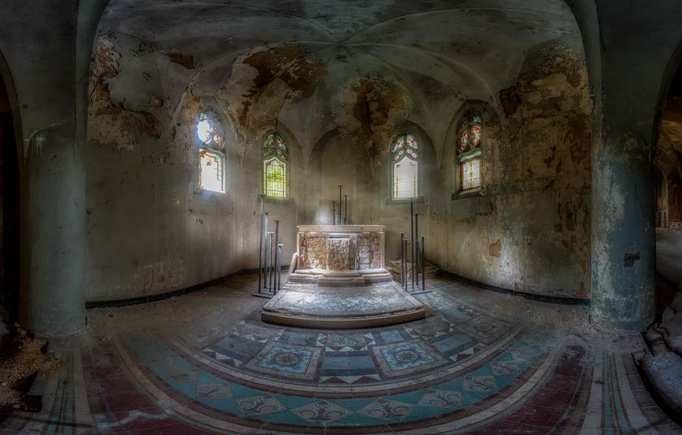 Photo wallpaper interior, hall, the crypt
