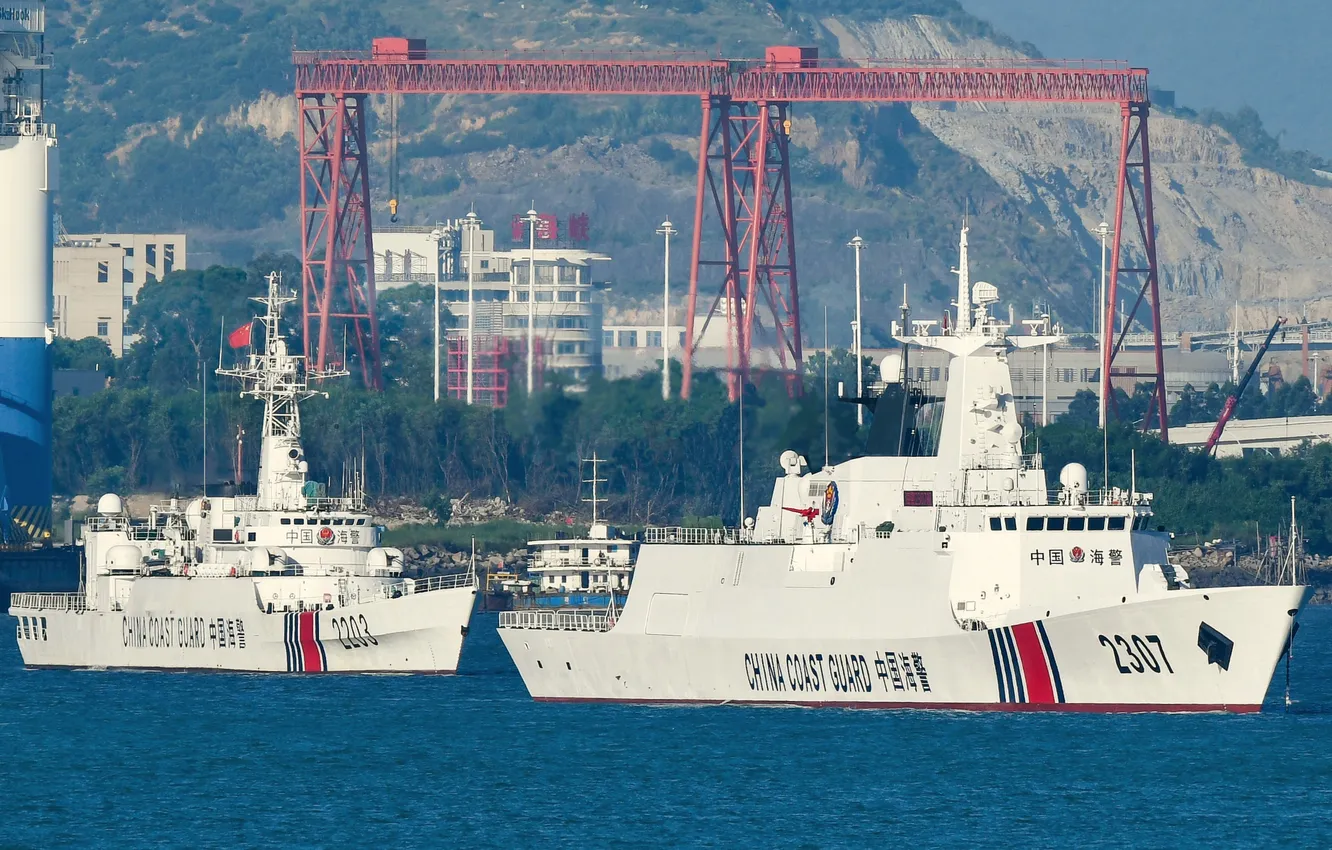 Photo wallpaper China, the coast guard, patrol ships