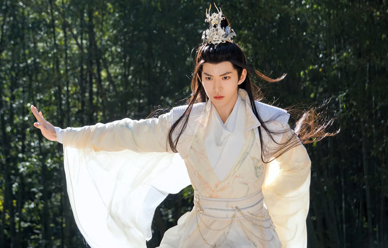 Photo wallpaper fantasy, China, guy, drama, The light ashes of the moon