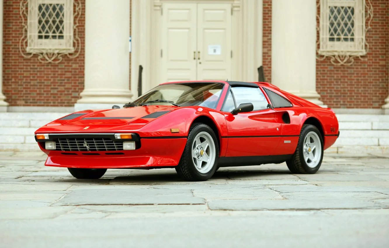 Photo wallpaper Ferrari, drives, red, classic, rarity, 308