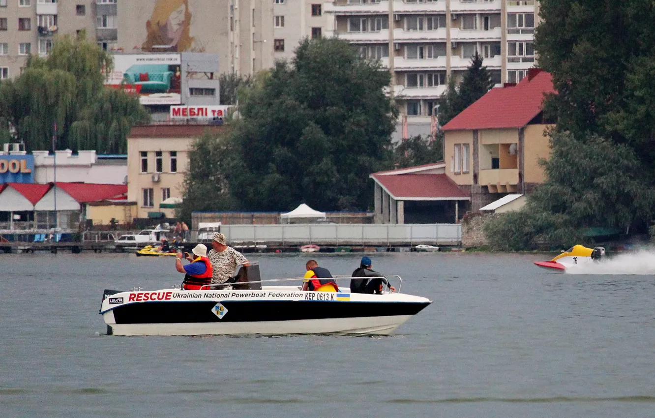 Photo wallpaper race, boat, speed
