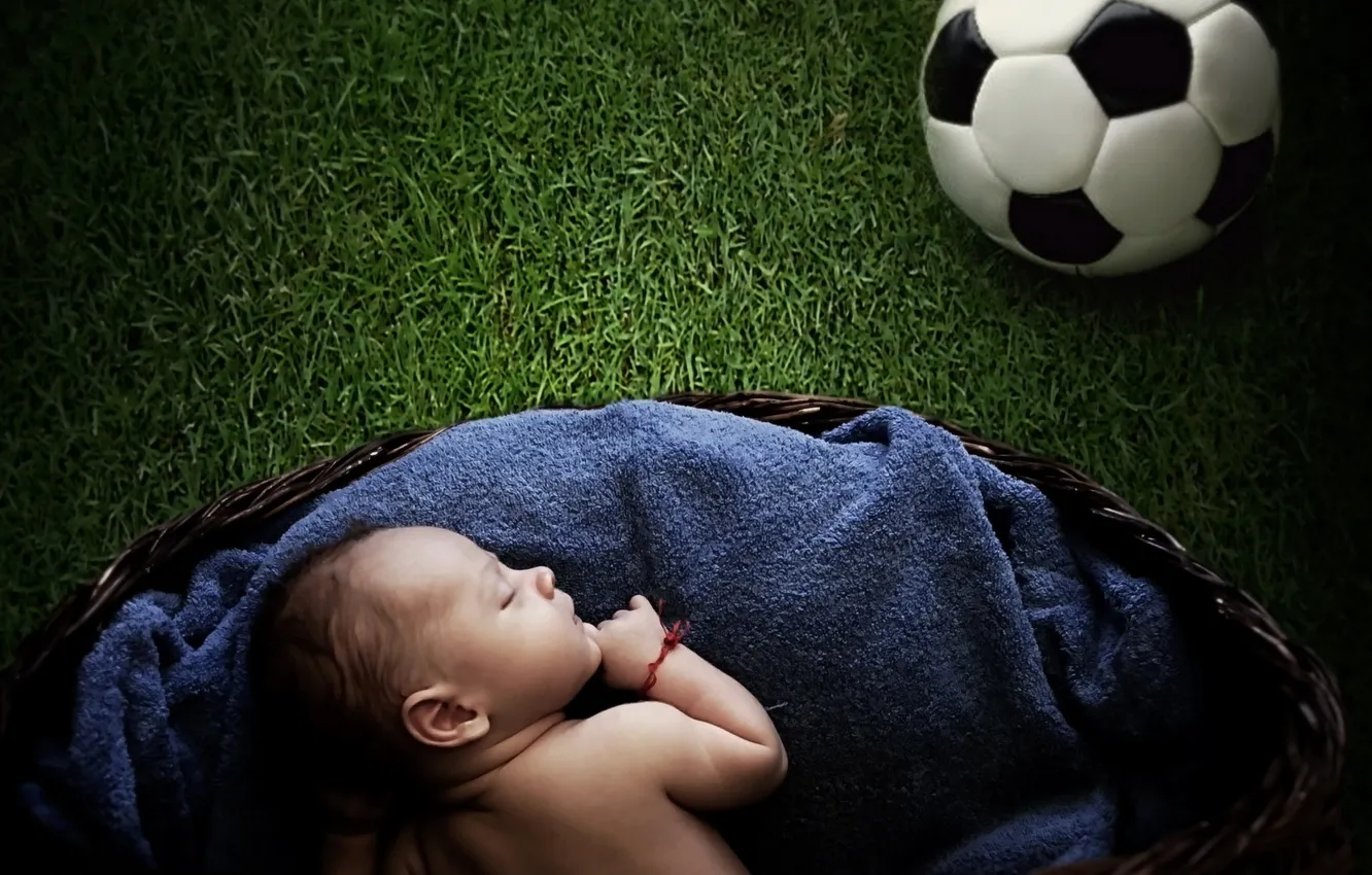 Photo wallpaper mood, the ball, baby