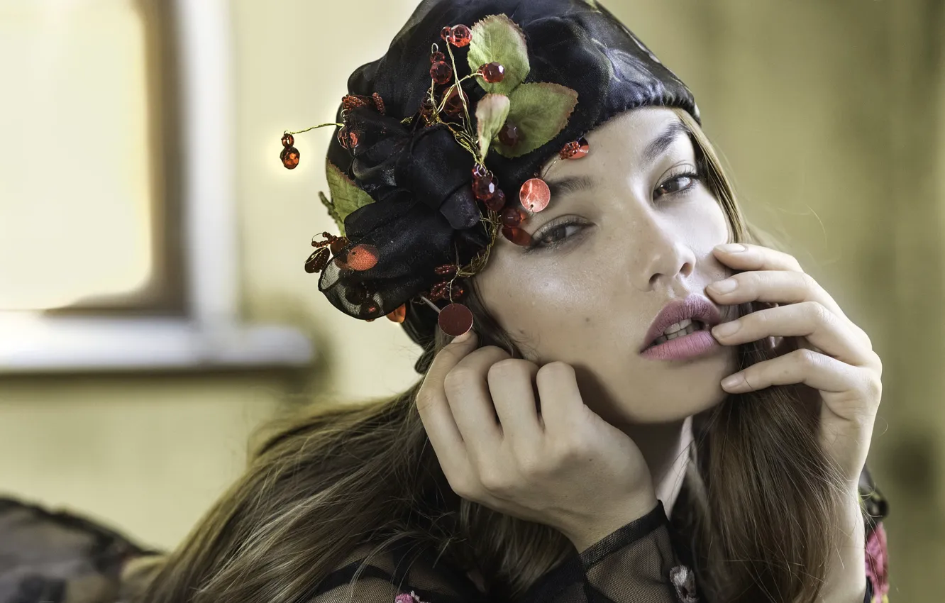 Photo wallpaper girl, style, portrait