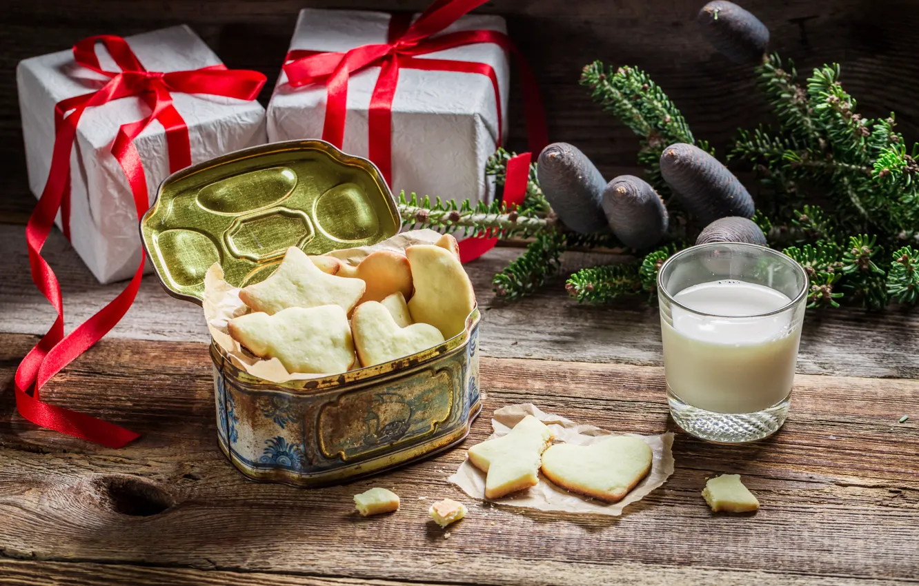 Photo wallpaper new year, cookies, Christmas, Christmas, cakes, sweet, Xmas, glaze