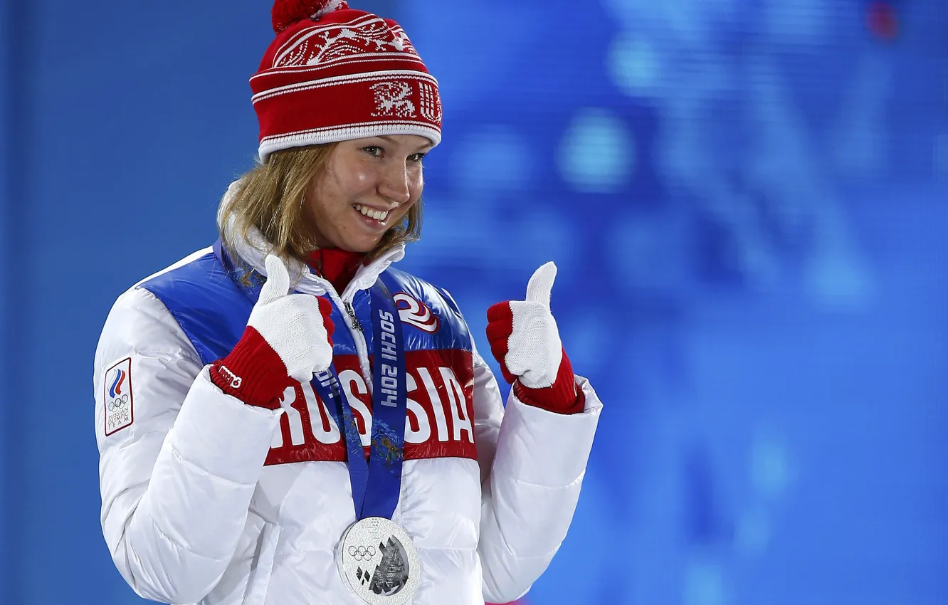 Photo wallpaper Russia, skates, Sochi 2014, The XXII Winter Olympic Games, Olga Fatkulina, high speed run