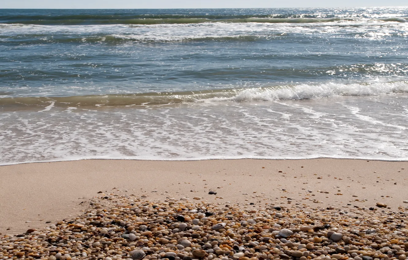 Photo wallpaper sand, sea, wave, beach, summer, shore, summer, beach