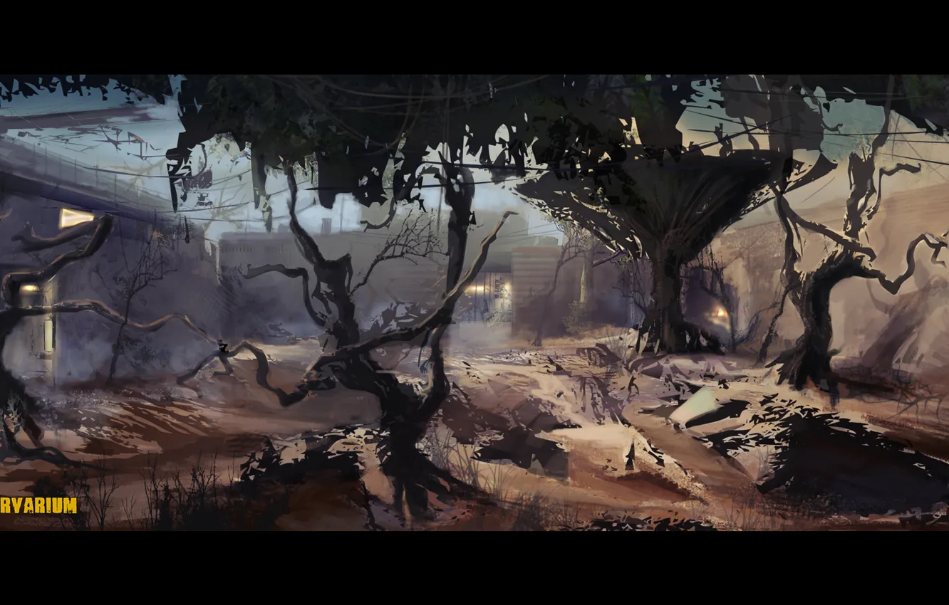 Photo wallpaper postapokalipsis, location, Survarium, Vostok Games, complex "Vector", Concept Art