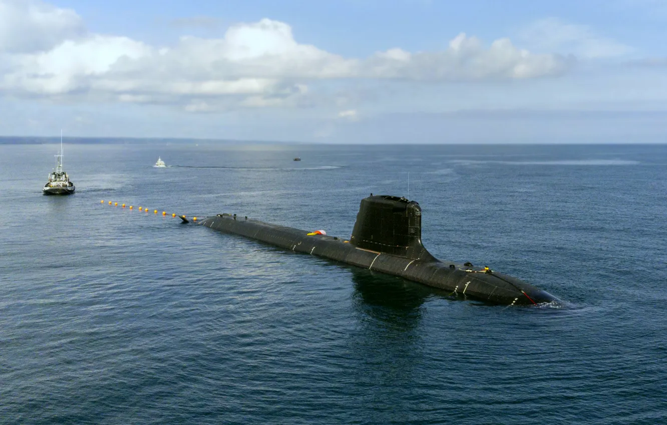 Photo wallpaper France, Nuclear submarine, Tourville, S-637