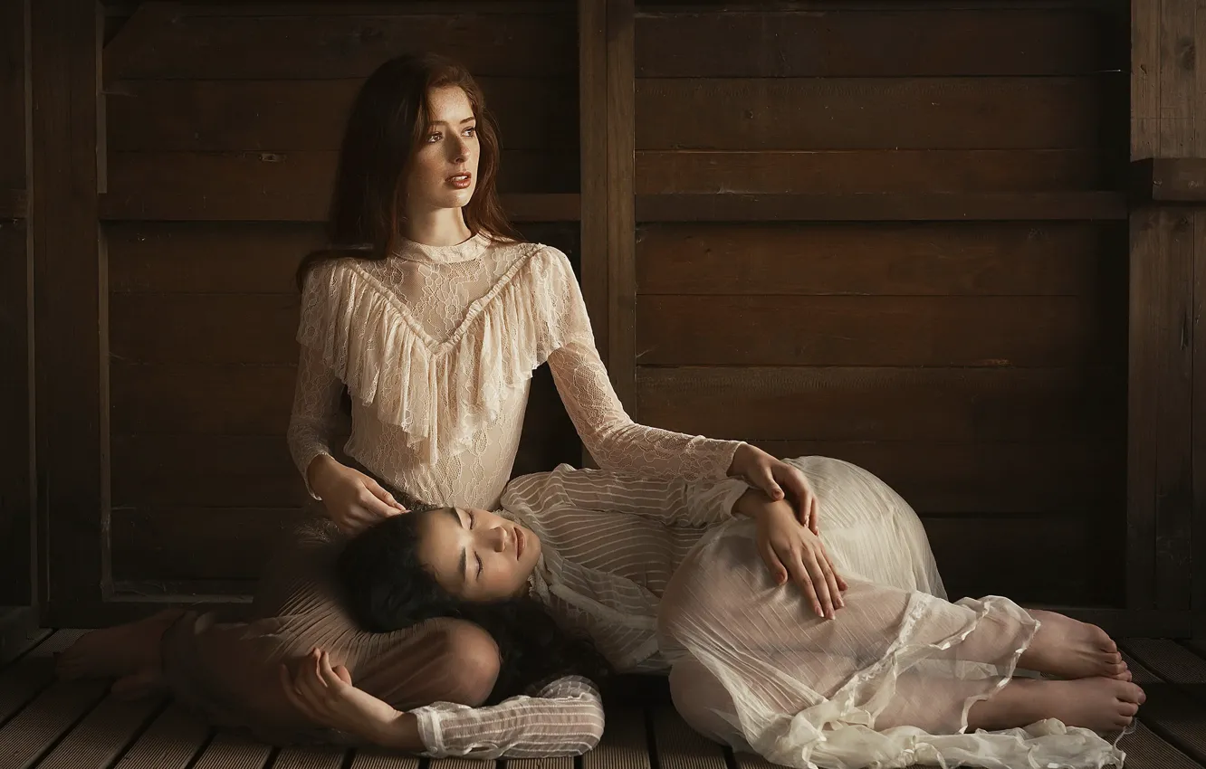 Photo wallpaper girl, background, Women stories