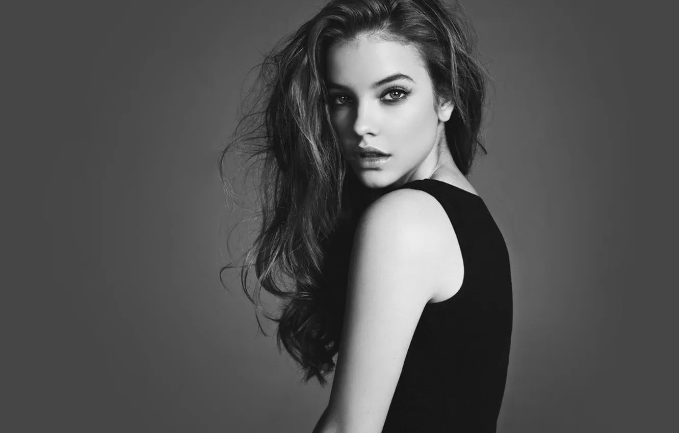 Photo wallpaper white, black, beauty, Barbara Palvin