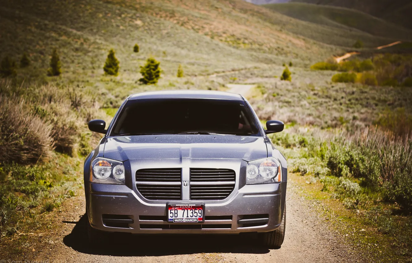 Photo wallpaper car, Dodge, SRT8, Dodge, Magnum, Magnum, Silver
