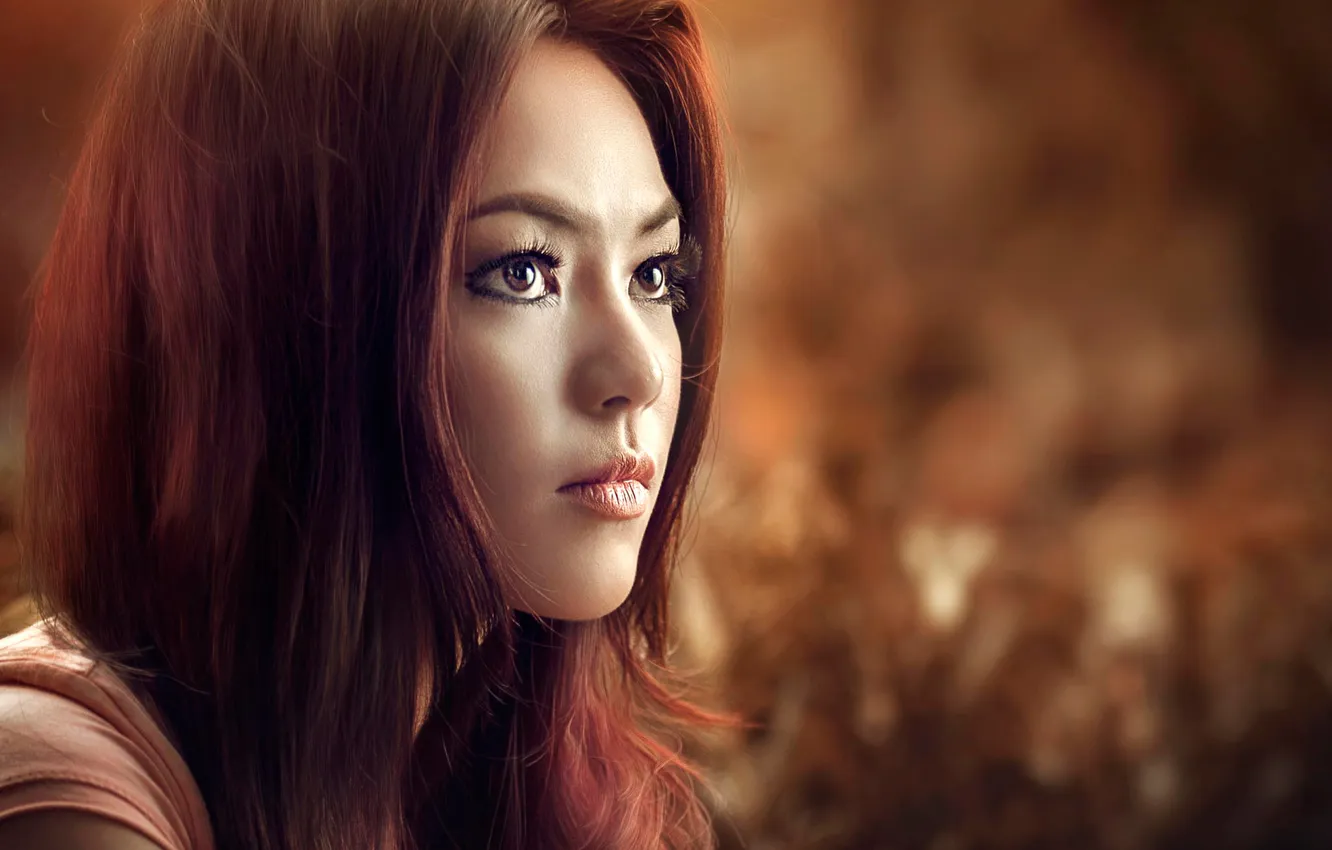 Photo wallpaper portrait, makeup, retouching