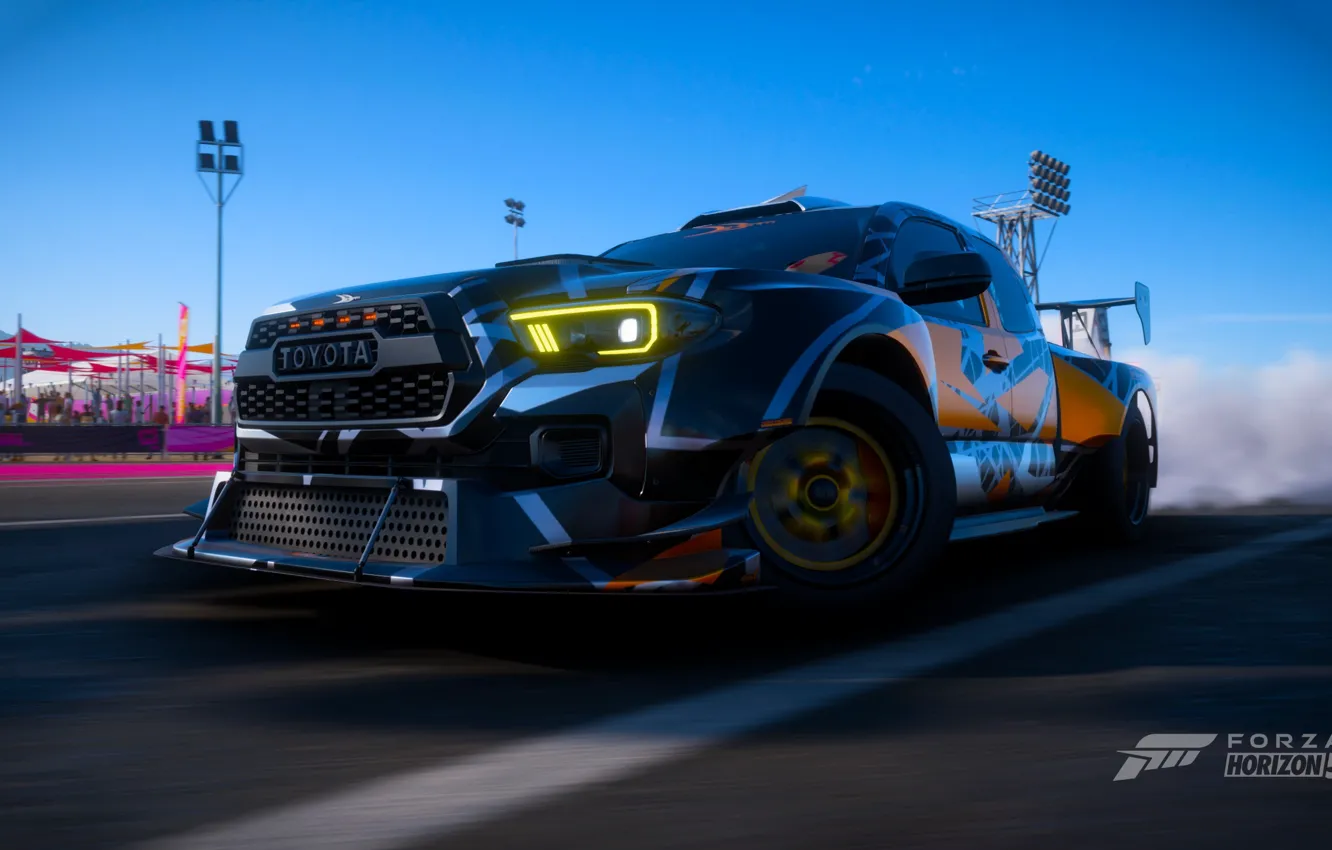 Photo wallpaper car, drift, Toyota, forza 5, Forza Horizon 5