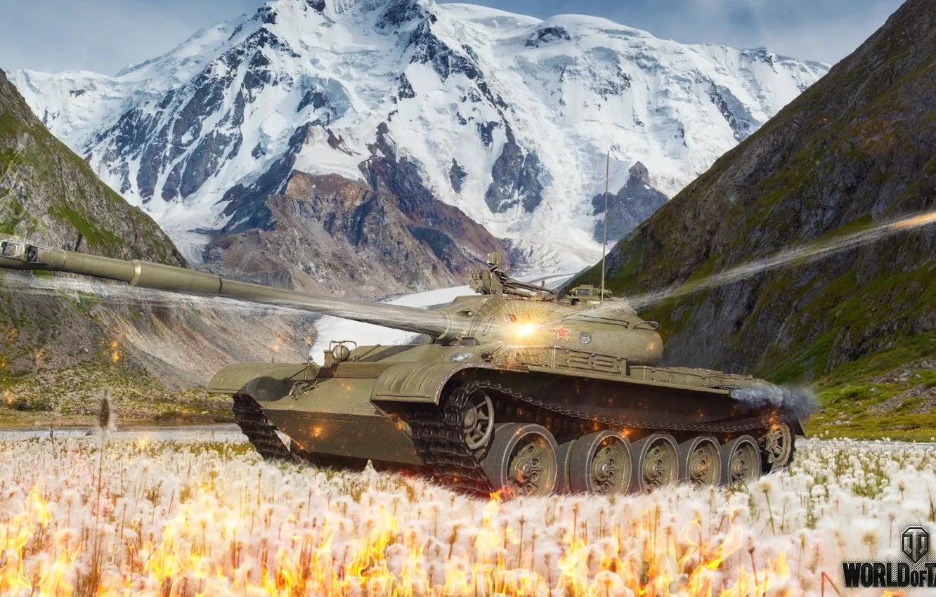 Photo wallpaper weapons, the game, tank, game, weapon, T-54, tank, World of Tanks