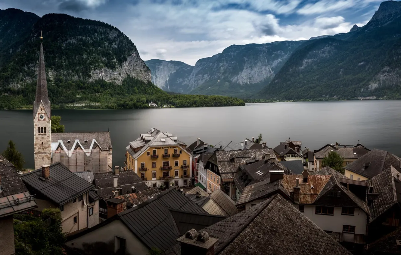 Photo wallpaper Austria, the world heritage site of UNESCO, Hallstatt, Hallstatt