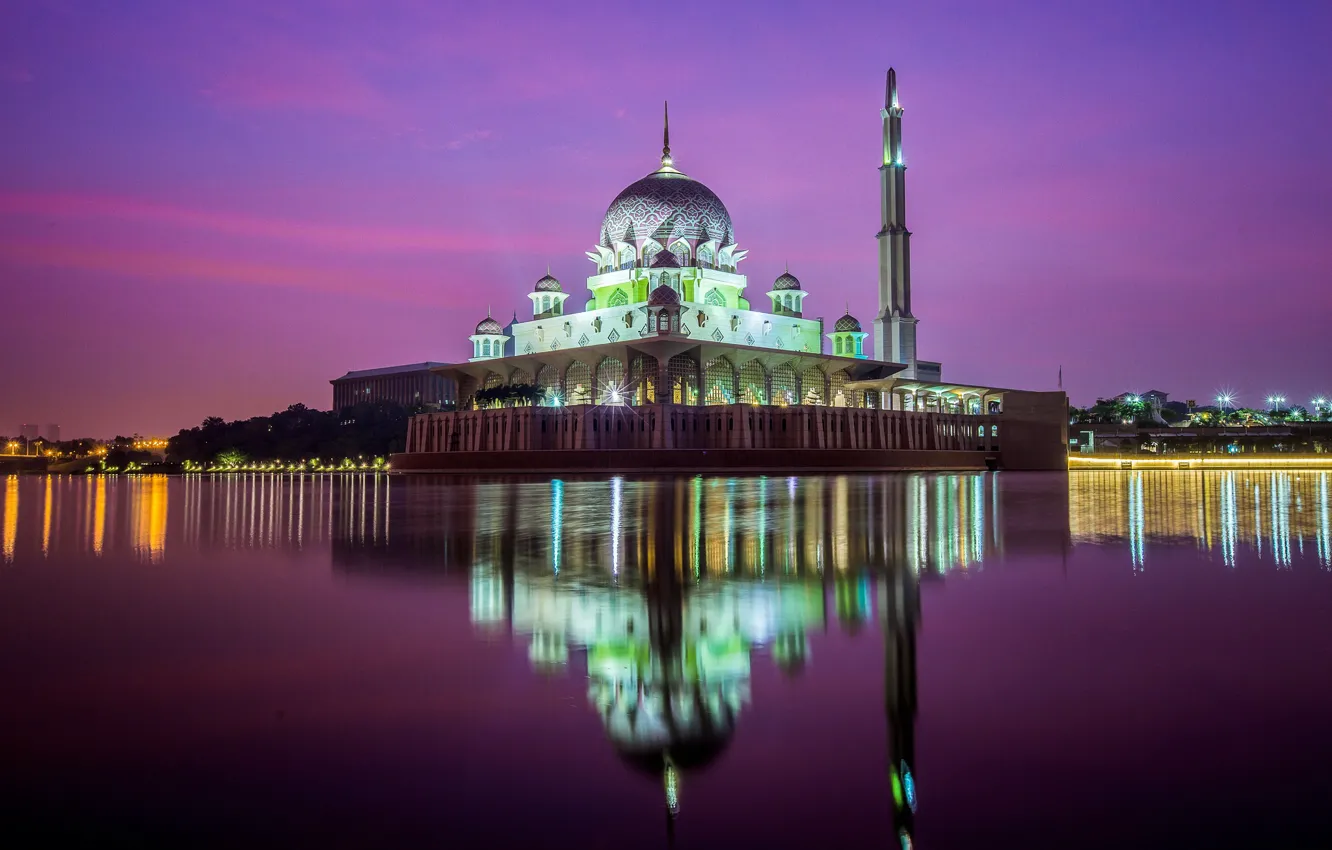 Photo wallpaper landscape, city, the city, mosque, landscape, Kuala Lumpur, Kuala Lumpur, mosque