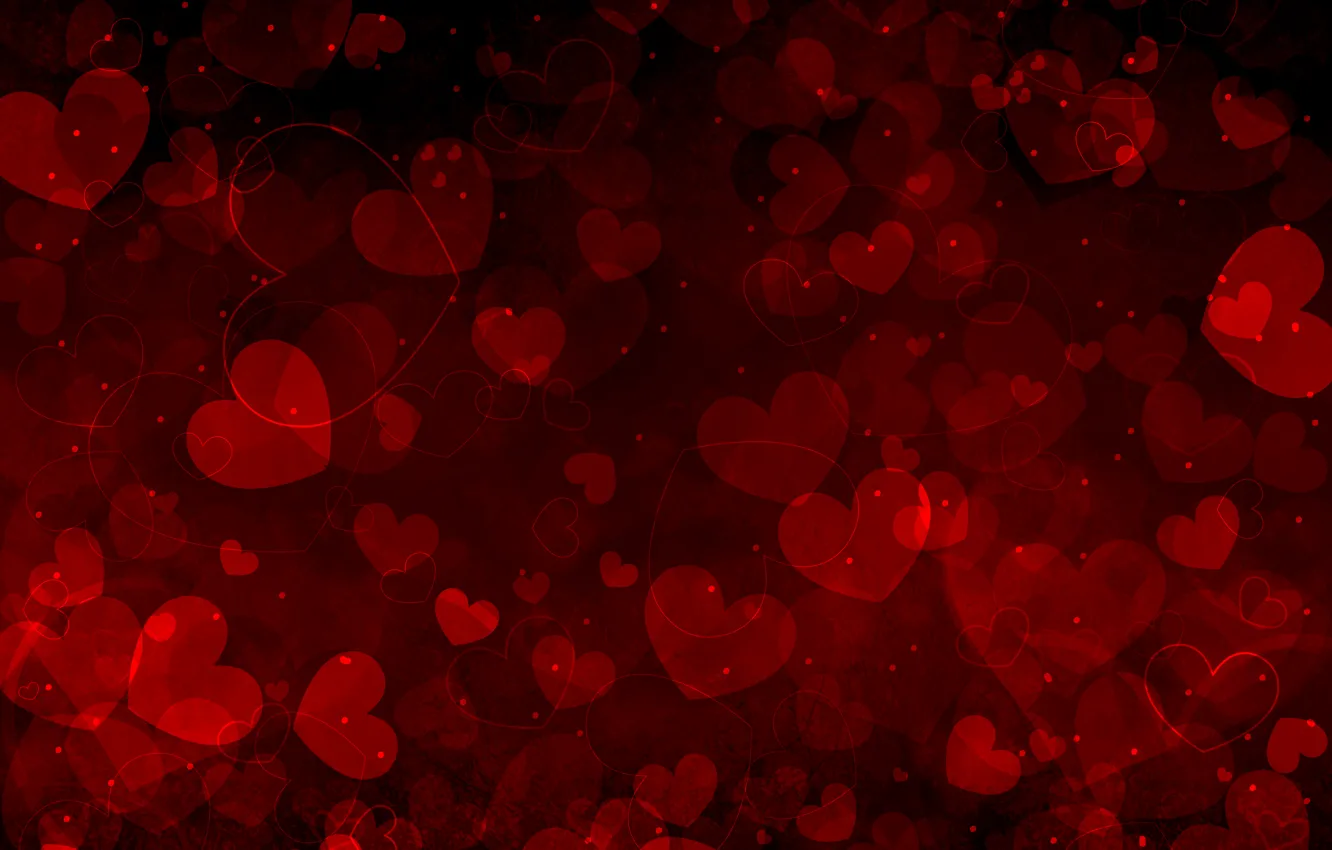 Photo wallpaper love, hearts, valentine's day