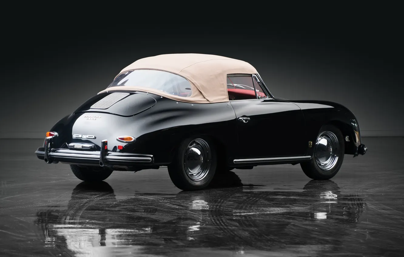 Photo wallpaper Porsche, vintage, 356, 1958, Porsche 356A 1600 Cabriolet