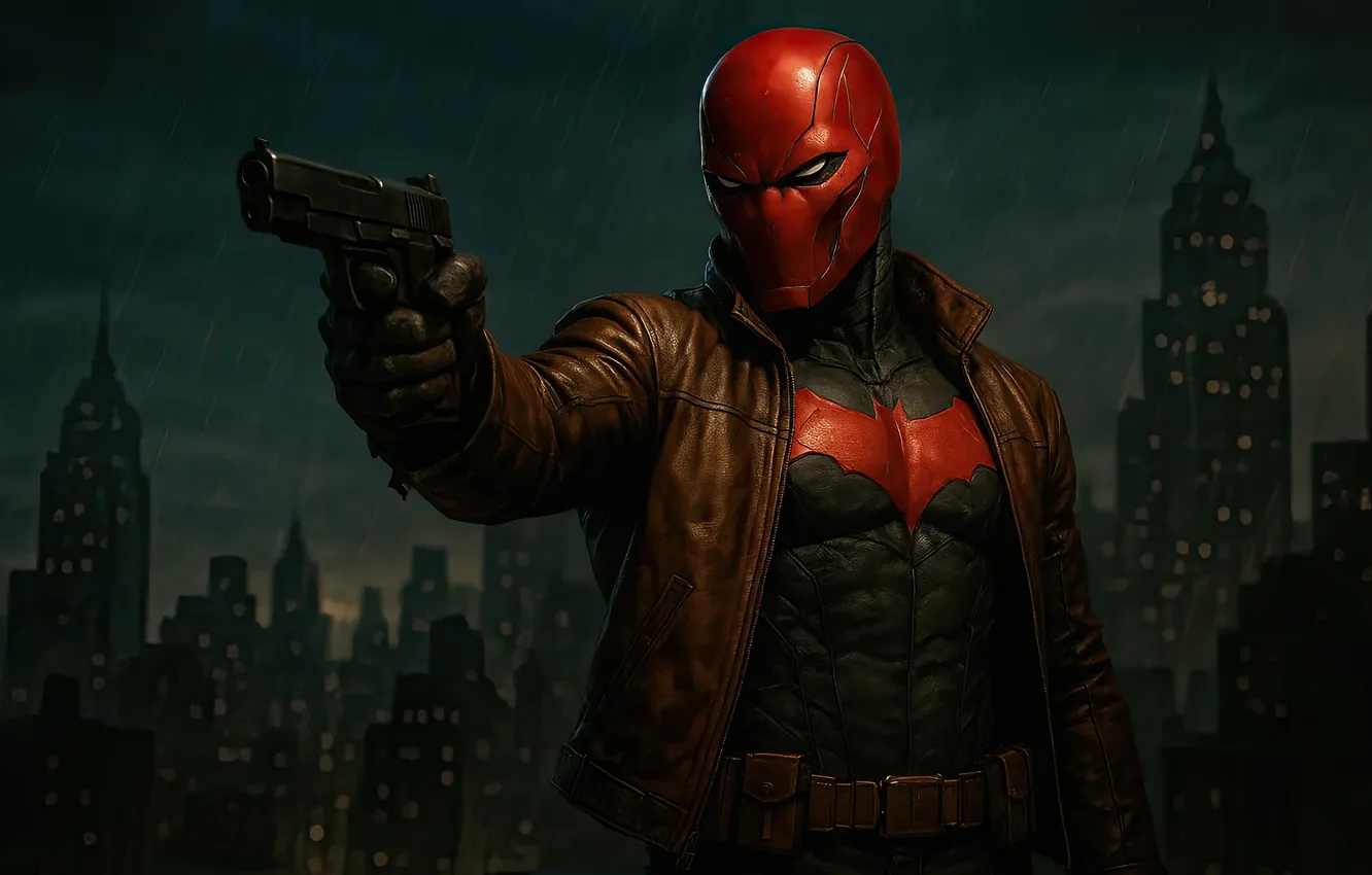 Photo wallpaper red, hood, crusader