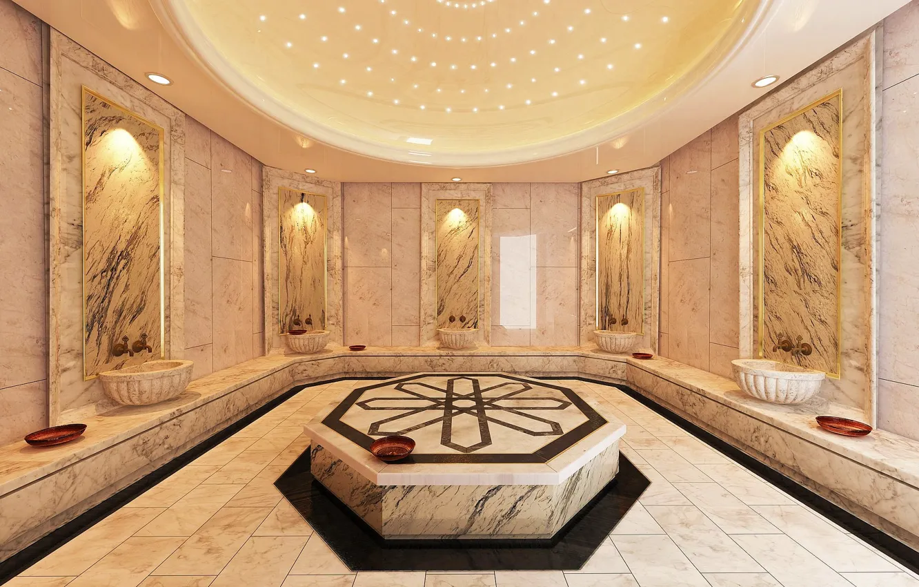 Photo wallpaper hotel, Turkey, Turkish bath