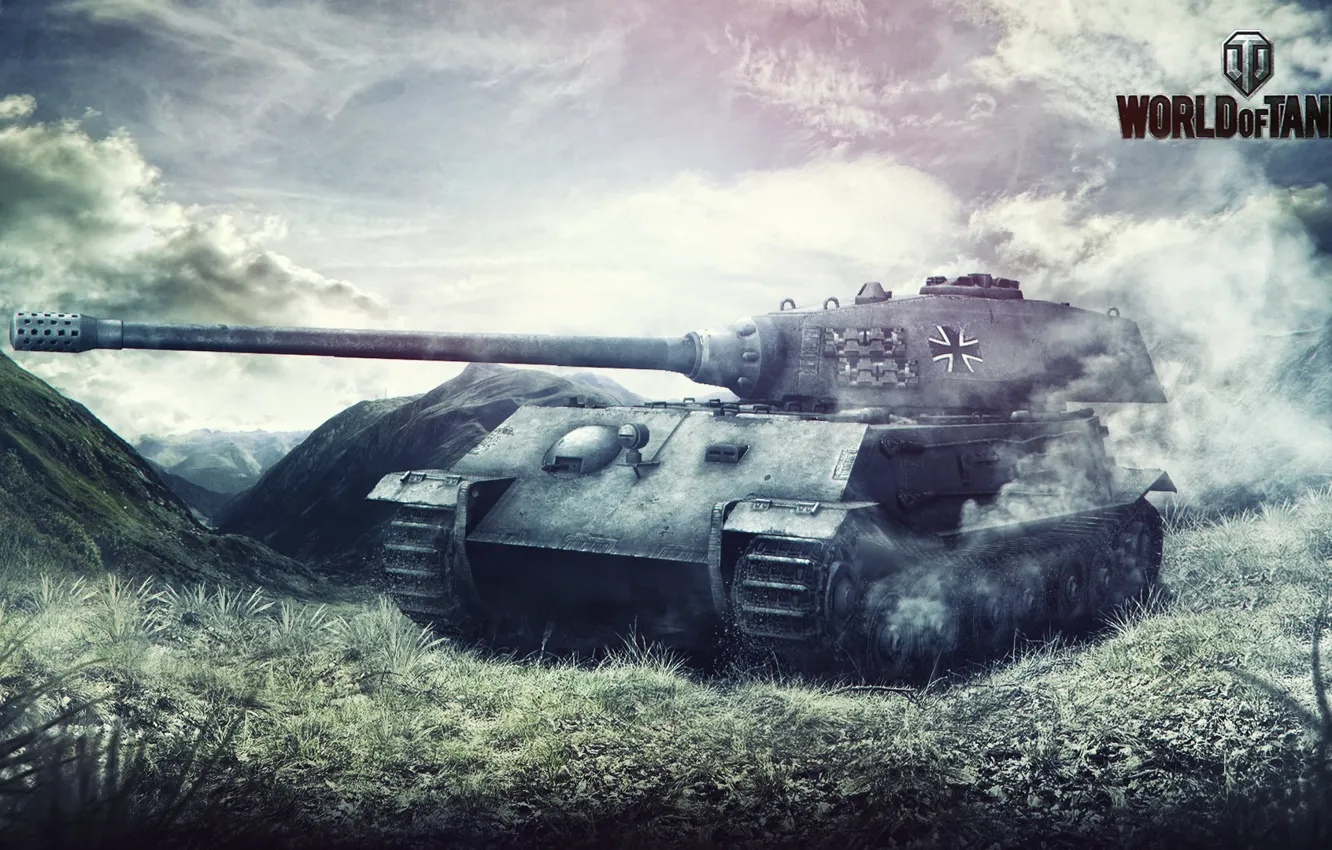 Photo wallpaper Game, Games, Art, World of Tanks, Wargaming Net, FuriousGFX, VK 4502 (P) Ausf. B