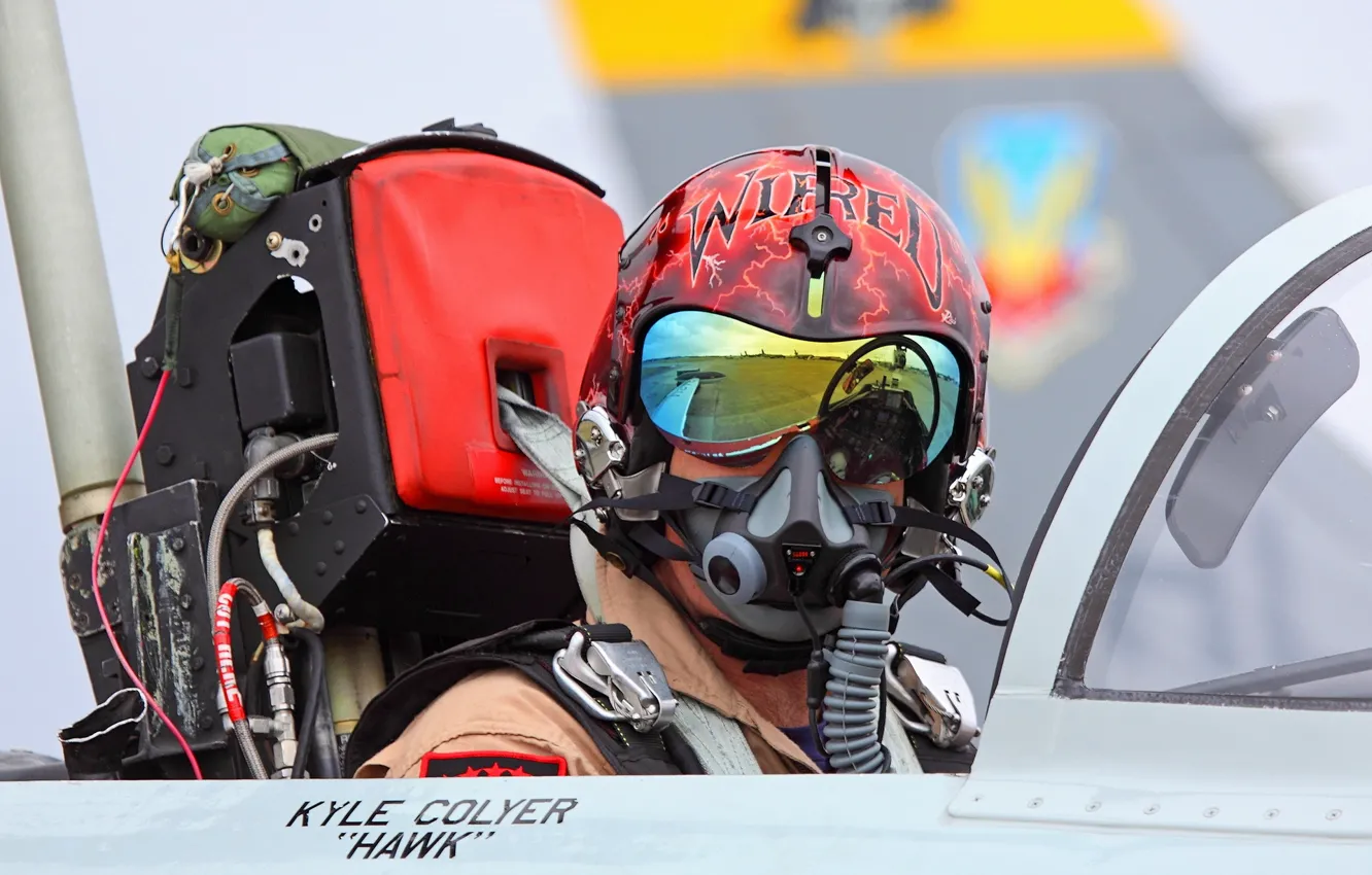 Photo wallpaper male, pilot, the plane