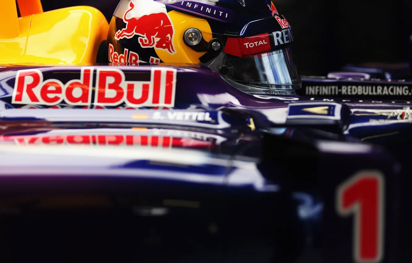 Photo wallpaper Racer, Formula 1, Vettel, Champion, Sebastian