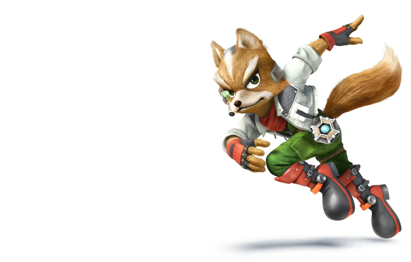 Photo wallpaper the game, art, Fox, Super Smash Bros, super smash bros wii u fox