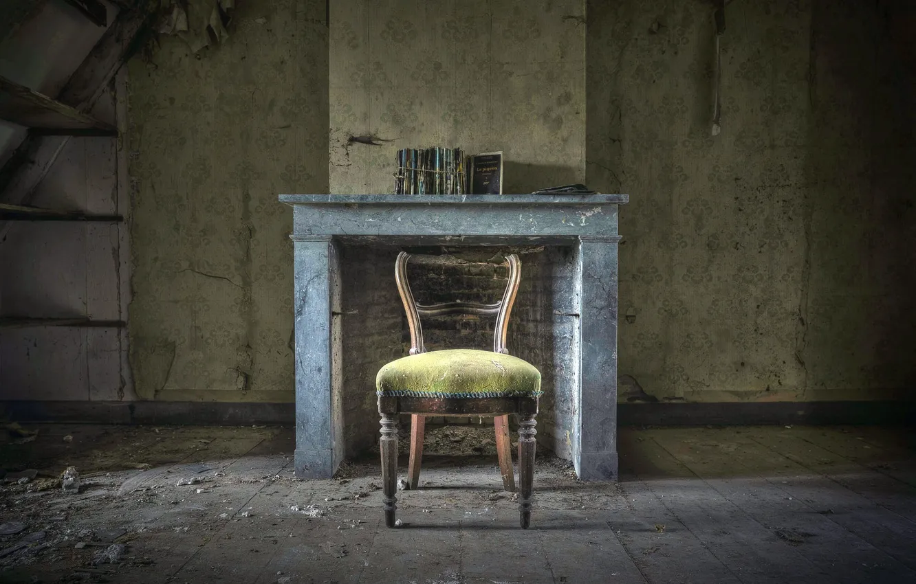 Photo wallpaper background, room, chair