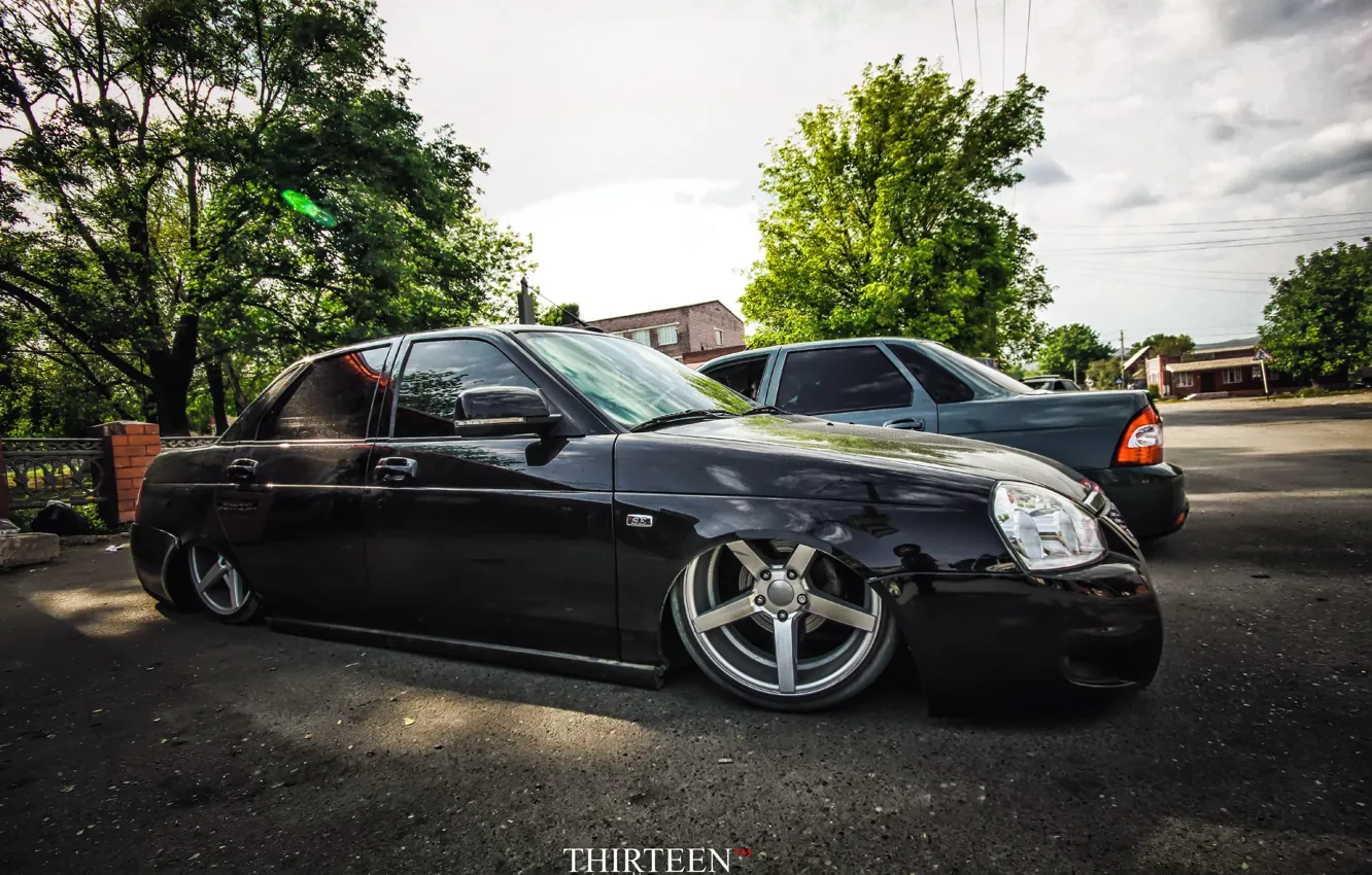 Photo wallpaper Lada, Priora, Vossen, R18, Prior