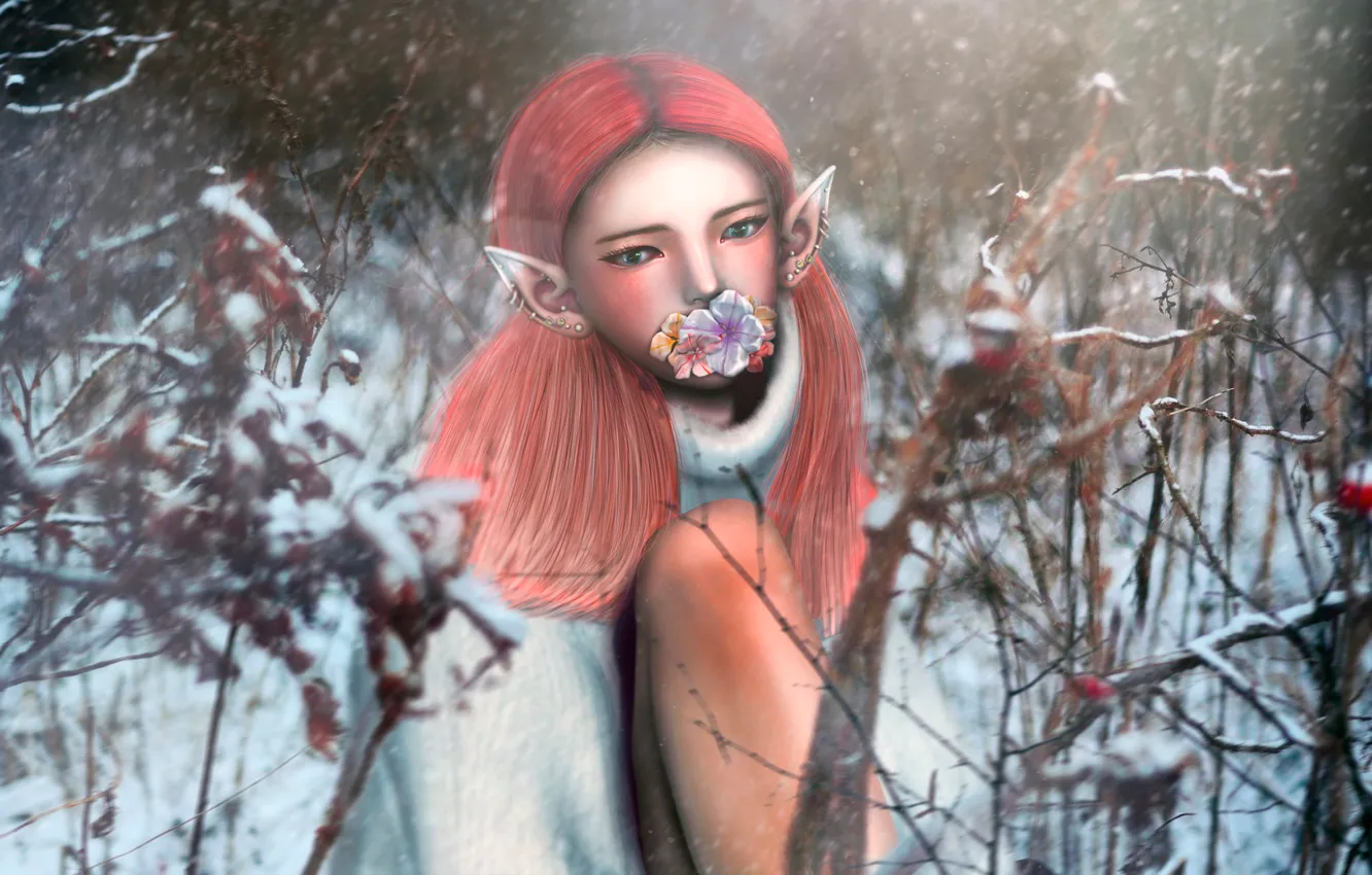 Photo wallpaper forest, elf, ʏoni, Coming Soon