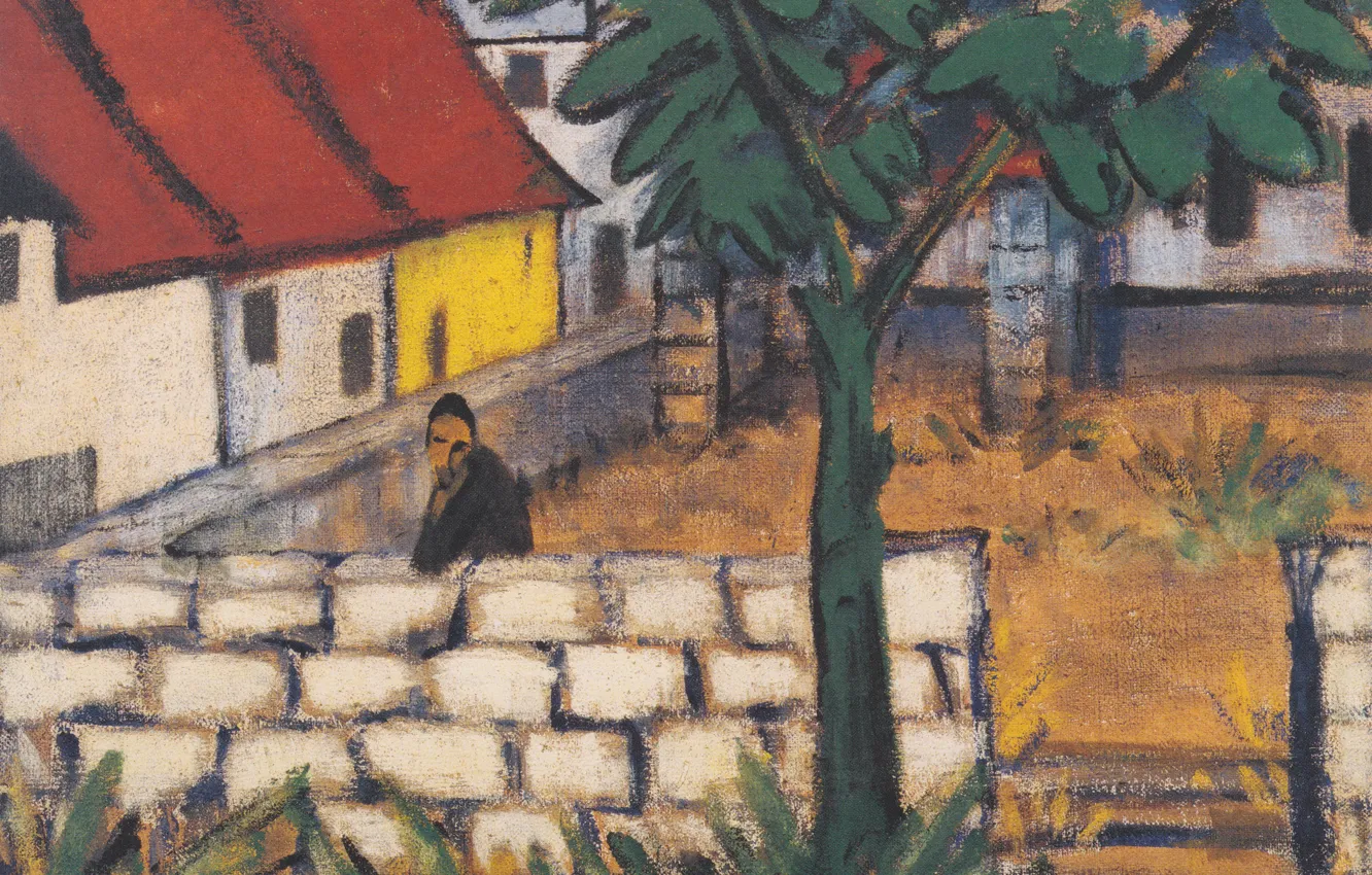 Photo wallpaper Expressionism, Otto Mueller, ca1916, Bauer'd hoped in France